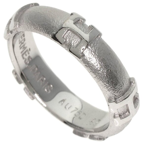 HERMES 18k White Gold Ring #47 - Picture 10 of 10